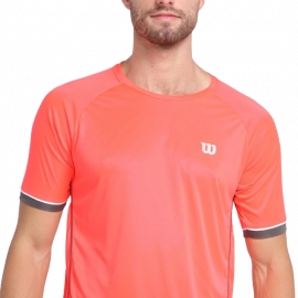 CAMISETA WILSON TOUR NEON CORAL L